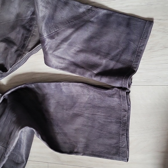 Diesel grey leather pants size 29 - Picture 7 of 9